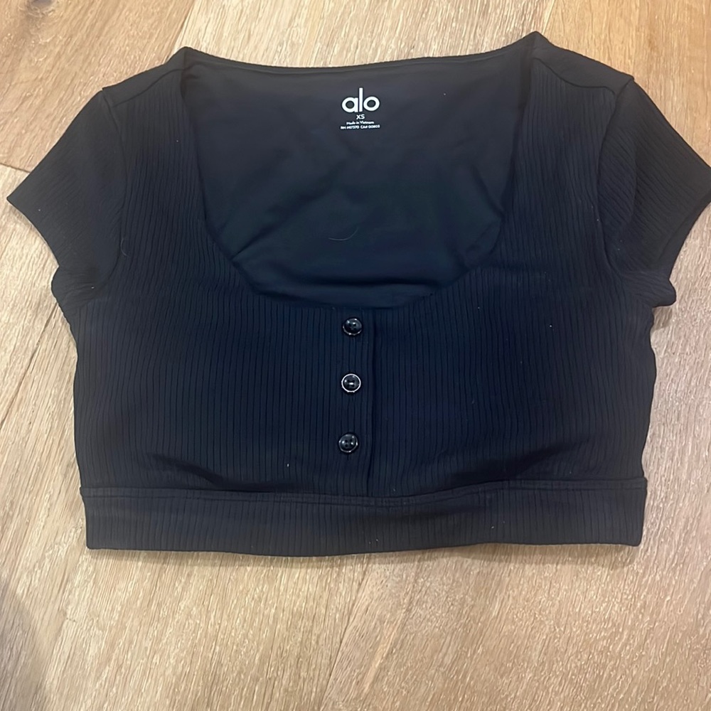Alo Short Sleeve Bra Top size XS